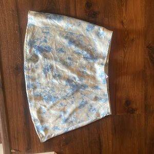 No boundaries blue and white 15-17 mini skirt